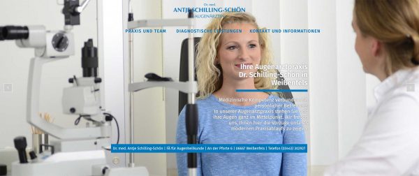 Webseite Augenarzt Schilling-Schön